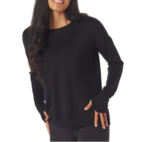 Glyder Lounge Long Sleeve Black Slit Side Soft Jersey Size XL - Picture 4 of 10